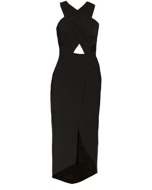 Mirimalist Revolve Midi Dress - Black