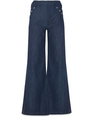 NOEND Dina High Waisted Wide - Blue