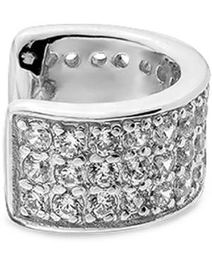 SALLY SKOUFIS Destiny Ear Cuff With Made Cz Diamond Stimulant - White