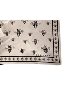 Vickisarge The Silk Bee Scarf - Black