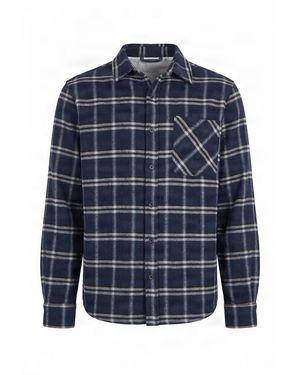 Komodo Santi Organic Cotton Flanel Shirt - Blue