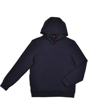 DAVID WEJ Enzo Cotton Hoodie - Blue