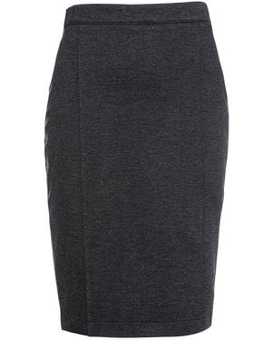 Conquista Stretch Pencil Skirt Anthracite - Grey