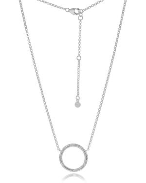 Moon London Soumya Sterling Adjustable Necklace - Metallic
