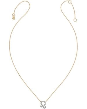 Heather Hawkins Jewelry Horoscope Zodiac Leo Sun Sign Fine Diamond Fourteen Karat Necklace - Metallic