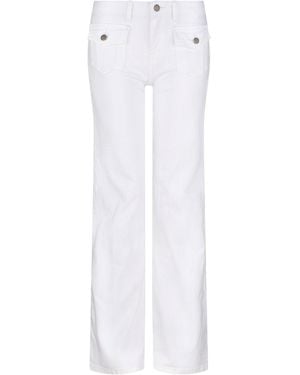 Love and Nostalgia Patch Pocket Bob Jean - White