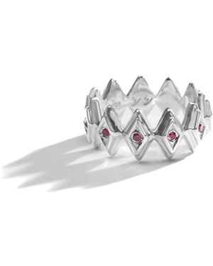Rain Jewelry Honours Ring Ruby - White