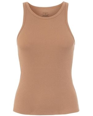 Nudea Neutrals The Organic Cotton Classic Vest - Brown