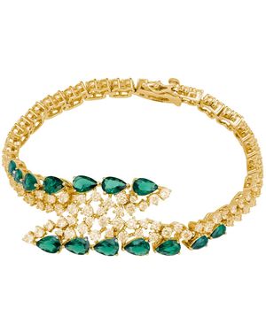LÁTELITA London Baroness Tennis Bracelet Emerald - Metallic
