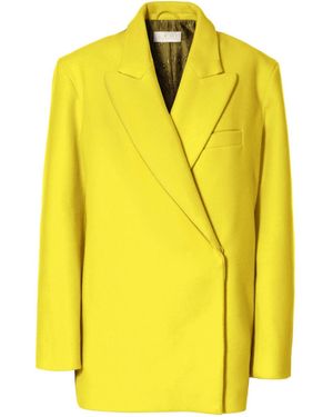 AGGI by HALEWSKI Nicole Fun Yellow Oversized Outdoor Blazer