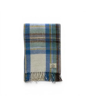 Loom & Cove 100% Recycled Lambswool Scarf - Blue