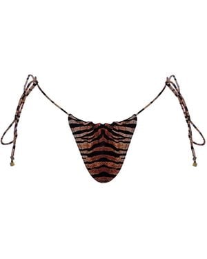 Cherina Beachwear Llc Coachella Bikini Bottom - Brown