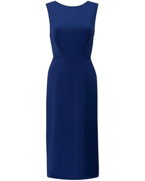 Perlavera Tilly Sleeveless Dress With Belt - Blue