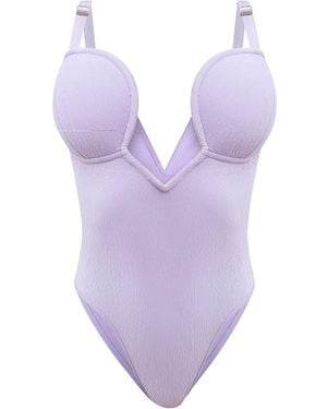 Animal Wire Detail One Piece - Purple