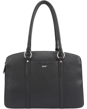 Paul Costelloe Laurent Leather Tote - Black