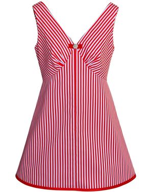 Couture to Your Door And Stripped Nautical A Line Dress - Pink