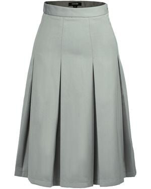 Smart and Joy Flared Pleats Skirt - Gray
