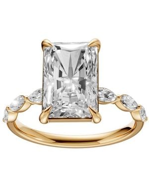 Aya Fine Jewelry 3 Carat Radiant & Marquise Lab Grown Diamond Engagement Ring - Metallic