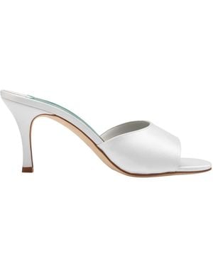 Florrie London Lucia Satin Mule - White