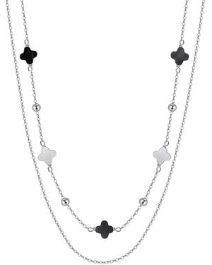 Shaded the Label Roisin Shell Layered Necklace - Metallic
