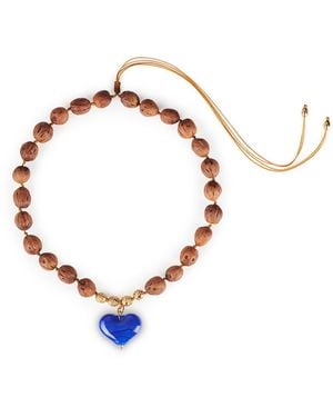 Tohum Design Cuore Resort Necklace – Sky - Brown