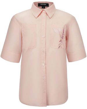 Smart and Joy Stretch Cotton Shirt - Pink