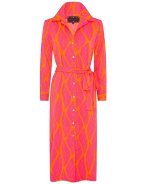 Beatrice von Tresckow Palmetto Shirt Dress - Red