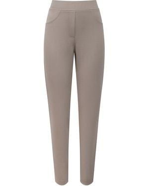 James Lakeland Neutrals Cigarette Trousers - Grey