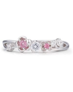 Azura Jewelry New York Cherry Blossom Tourmaline Band Vermeil - Purple