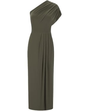Celestine & Mae Flora Midi Dress - Green
