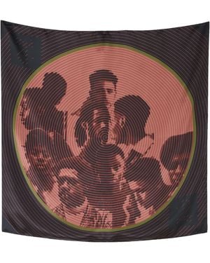 Dalziel Rose Affair Silk Scarf - Red