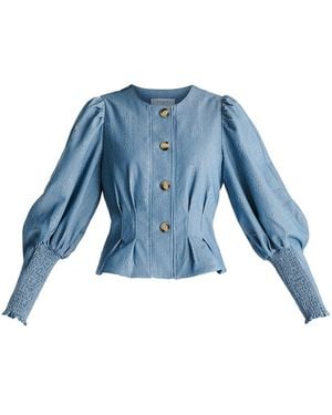 Paisie Denim Effect Jacket - Blue