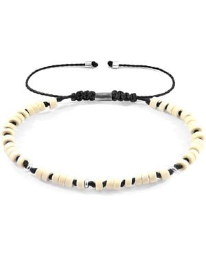 Anchor and Crew Percy & Stone Skinny Macrame Bracelet - Metallic