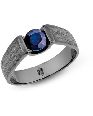 SALLY SKOUFIS Roma Ring With Natural Sapphire - Blue