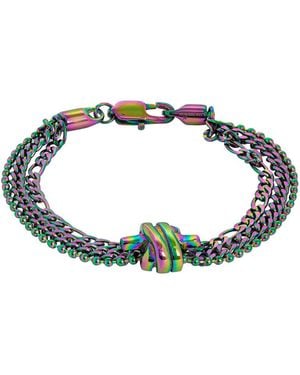 Tateossian Thompson Iridescent Twisted Knot Bracelet - Blue