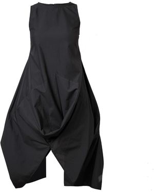 Metamorph Sleeveless Asymmetric Dress - Black