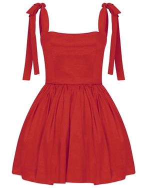 NAZLI CEREN Sibby Mini Dress - Red