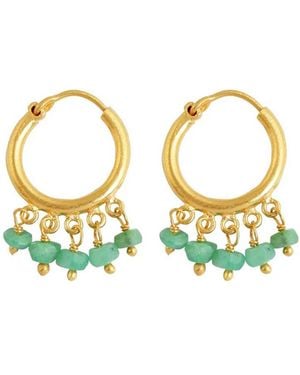 Opium Jewels Small Hoops - Metallic