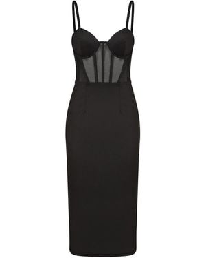 The Gt Atelier Corset Bodycon Dress - Black