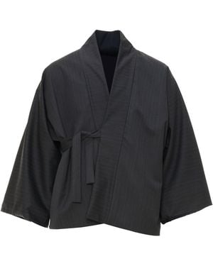 MOE Graphite/ Twilight Wool Jacket Reversible - Black