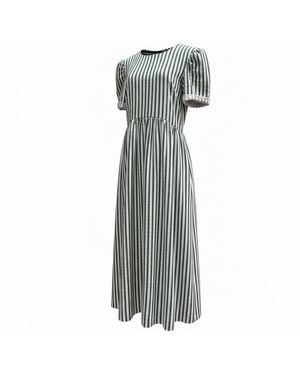 BEIRA Flora Dress – Stripe Cotton - Gray