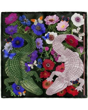 Kueen Silk Scarf - Green