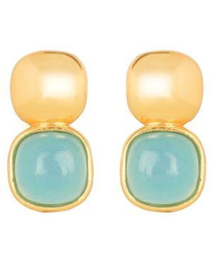 Lila Rasa Glossy & London Crystal Stud - Multicolour