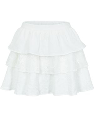 The Etta Collection Clara Mini Skirt - White
