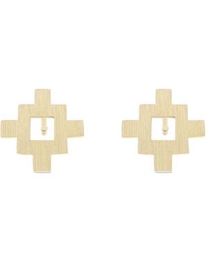 Sheida Farrokhi Minimal Flower Earrings - Metallic