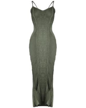 Zhenabia Armor Dress Khaki - Green
