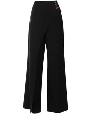 Luna Fashion House Wide Leg Trousers, Greta - Black