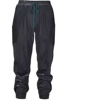 Monzlapur New York Jet Liquid Slacks - Black