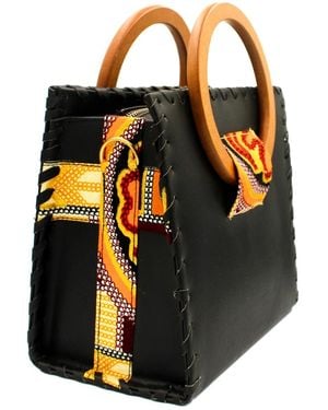 Bijoucreates The New Classic – Modern Kente Handbag - Black