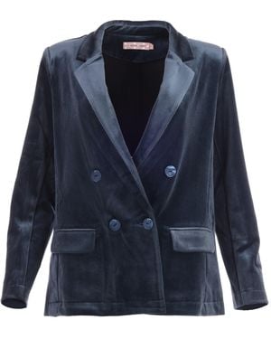 Traffic People Corrie Bratter Cord Velvet Ava Rose Jacket - Blue